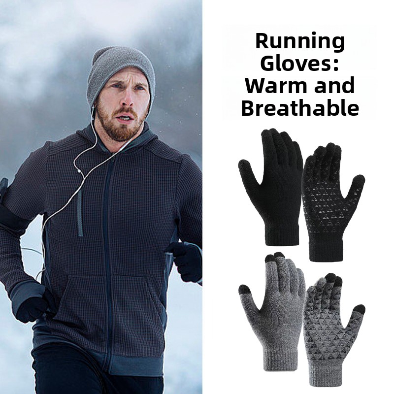 Wool Glove Lined - Guantes Deportivos Unisex para Correr al