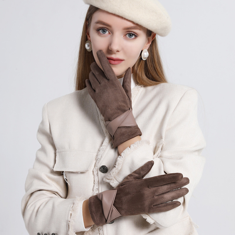 Leather Driving Glove - 1 par de guantes de gamuza