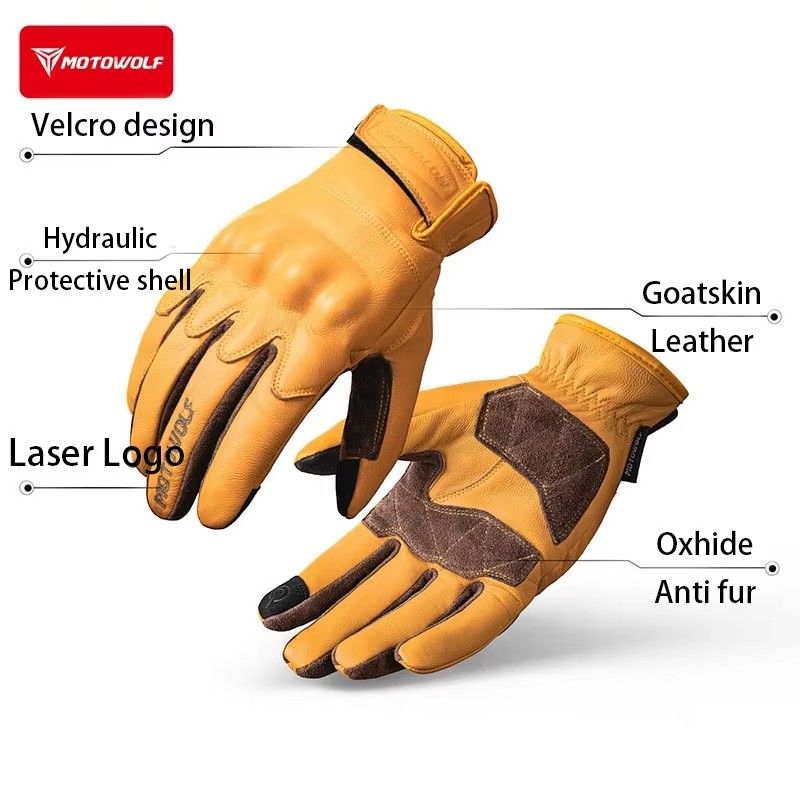 Guantes de Motocicleta de Cuer - Motorcycle Glove Knuckle reseña y precio